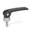 Ganter Normelemente Eccentric clamp with screw, 927-63-M5-30-A-B, handle length l1: