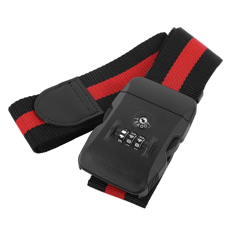 Luggage Strap Cross, Suitcase Belt TSA Combination Luggage Straps with