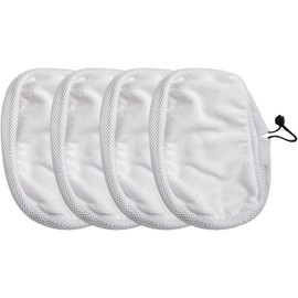 Almohadillas de microfibra para mopa Morphy Richards, repuesto para trapeador de vapor, paquete de 4, almohadillas de limpieza lavables reutilizables con ajuste elástico ajustable, suelo duro que no