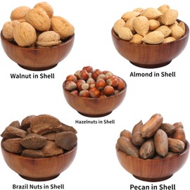 Anna and Sarah Premium Mixed Nuts in Shell, 2 Pound Bag, California Jumbo Chandler Walnuts, Extra Large Pecans, California Almonds, Buttery Taste in Resealable Bag, 2 Lbs