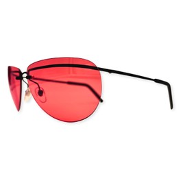 Myrò - Dynamic Sport- und Schießbrille, ultraleicht, mit roten getönten Gläsern, hohe Leistung, hergestellt in Italien
