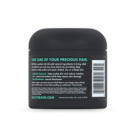 Ballsy Crema calmante de bálsamo para ingle, hidratación profunda para piel irritada, seca o irritada, para zona de la ingle, tamaño conveniente 2 onz