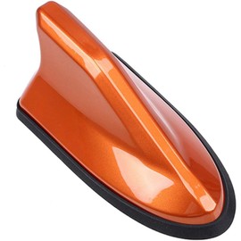 Vmingo Antena Aleta Tiburon Universal Radio FM/Am Señal Estereo (Naranja)