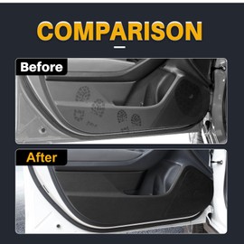 KUNGKIC for 2023 2024 Subaru Crosstrek Base/Premium/Sport/Limited/Wilderness Car Door Anti Kick Pad Protective Stickers Interior Decals Accessories Mats Cover 4PCS Imitation Leather