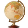 Globe | Ball Diameter 25 cm Sepia Map (English Version)/Wood Pedestal