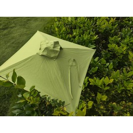 Radiant Plant Shade Sedona Sapphire Rectangular Plant Umbrella, Weather Protection (Green)