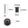 YINETTECH 12 Pcs M5 Fountain Nuts Set Stainless Steel Hex