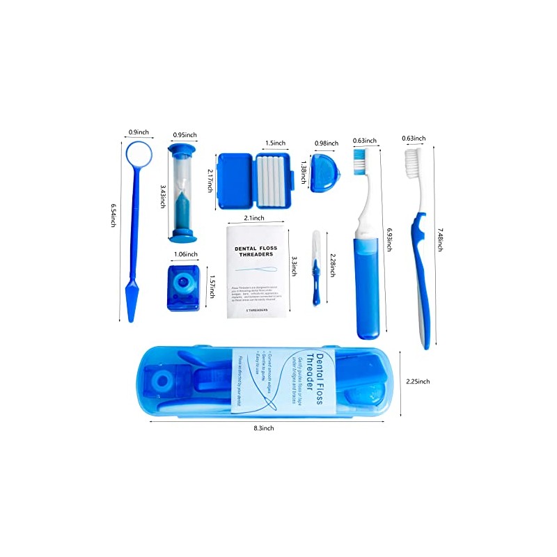 Wenge Kit de cuidado oral portátil de ortodoncia – Paquete