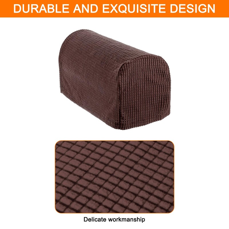 uxcell Stretch Armrest Covers Armchair Anti-Slip for Chairs Sofas Couch