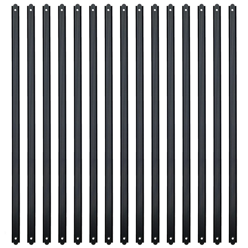 Myard 29-1/2 Inches Grooved Flat Straight Aluminum Deck Balusters Furniture