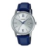 Casio MTP-V002L-2B3 Men's Standard Dress Analog Blue Leather Band Silver