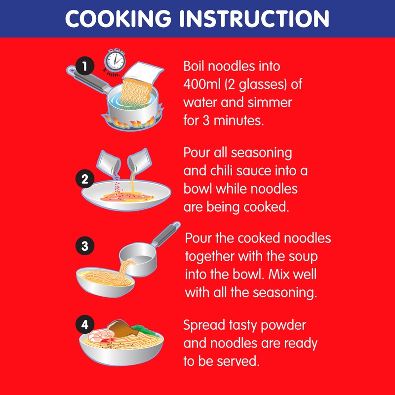 Curry Flavor Instant Noodles (Pack of 5) — Mi Sedaap