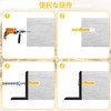 Board Anchor Screw Set, Set of 88, 6 Sizes, Drywall