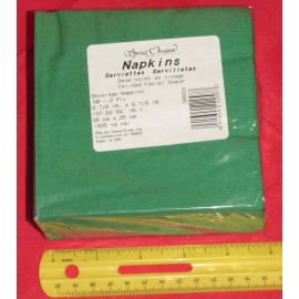 Converting Inc Emerald Green Beverage Napkins #22257, 50/pkg, paper, 2 ply