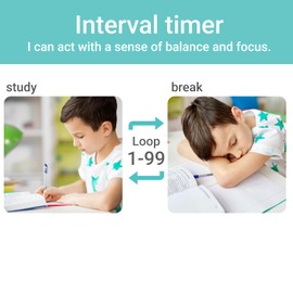 dretec pomodoro Timer, Productivity for Studying, Large Button, Interval,Beige