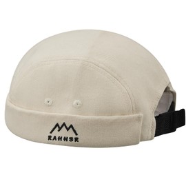 Croogo Men's Roll Cap, No Brim, Breathable, Quick Drying Brimless Hat, Cotton, Spring, Summer, Autumn, Small Face Effect, Round Shape, Embroidery, Watch Cap, Individuality, Gentleman, Fashion,