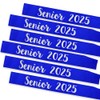 KETAOO 6PCS Senior 2025 Sash, Silver Glitter Royal Blue Finally