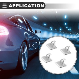 Motoforti Skid Plate Clips,for Ford F-150 2011-2022,Metal,Silver Tone,4 pcs