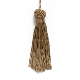 DÉCOPRO Dark Sand 4" Chainette Tassels Driftwood Bronze [Set of 10]