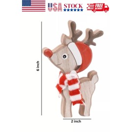 Wooden Eco Friendly decorative Deer For Christmas