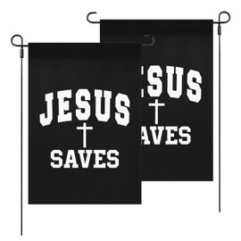 Jesus Saves Garden Flags Art Banners For Rustic