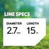 Oregon 559054 Nylium Strimmer Line with Star-Shaped Cross-Section, 2.7 mm,