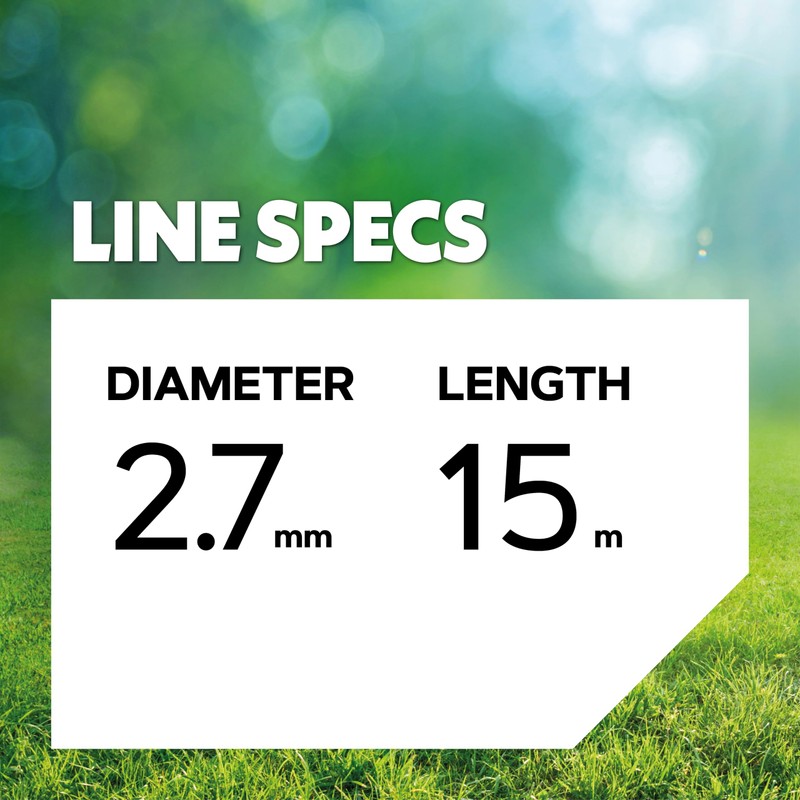 Oregon 559054 Nylium Strimmer Line with Star-Shaped Cross-Section, 2.7 mm,