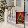 Merry Christmas Trees Garden Flags for Outside 12x18 Inch Double