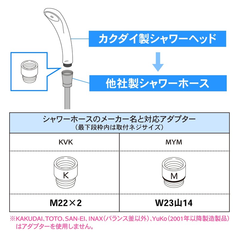 カクダイ シャワヘッド 355-803 シルバー