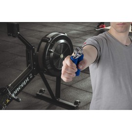 Mind Reader 2FOAMGRIP-BLU Strengthener Set, Grippers, Soft Foam Hand Exerciser, Forearm Wrist Grip, Finger Strength, 2 Pack Blue