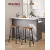 VASAGLE Bar Stools Set of 2, Counter Height Stools, Bar