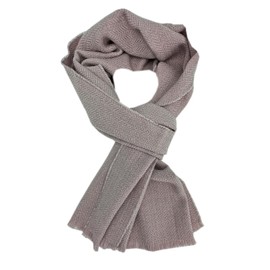 Men's Scarf Women's Wool Scarf Woven Scarf Herringbone Fashionable in Beige 100% Wool (Merino), beige