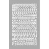 Chartpak Vinyl Letters and Numbers (CHA01016), 1/2 Inch High