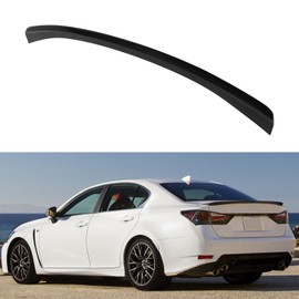 cciyu Rear Trunk Lip Spoiler Wing Fits for 2016-2020 For Lexus For GS F,2016-2017 For Lexus For GS200t,2013-2020 For Lexus For GS350 Racing Trunk Spoiler(ABS Glossy Black)