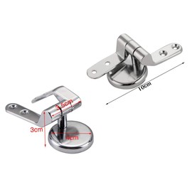 GeekerChip Toilet Seat Hinges Replacement Toilet Seat Fixings Suitable for All Types of Toilet Styles, Easy Installation