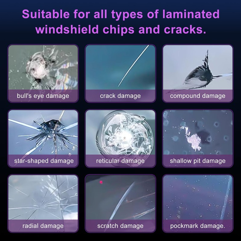 Soneat Windshield Chip Repair Kit Windshield Crack Repair Kit Windshield