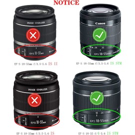 EW-63C Lens Hood for Canon EF-S 18-55 mm f/3.5-5.6 is STM (Not for is II), EF-S 18-55 mm F4-5.6 is STM Lens, EOS 4000D 2000D 1500D 1300D 1200D 90D 80D 7 7D
