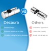 Decaura Shower Head Holder for 25mm Slide Bar, Plastic Swivel