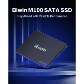 BIWIN M100 SATA SSD 256GB, 2.5" Internal SSD, Up to 560MB/s, Internal Solid State Drives 2.5 Inches SSD SATA III 6Gb/s, Laptop and PC Compatible, Office Work School