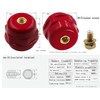 LBY 6pcs Busbar Insulator, SM-25 Polyester Standoff Insulators with Screw(M6),
