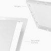HVAC OV 10x10 Inch White Access Panel – ABS Plastic