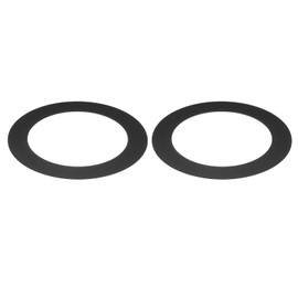 PATIKIL Metal Goof Trim Ring, 2 Pcs 4.72" OD 3.39" ID Circular Ceiling Light Trims Ring Recessed Light Cover Ring for Recessed Can Downlight, Black