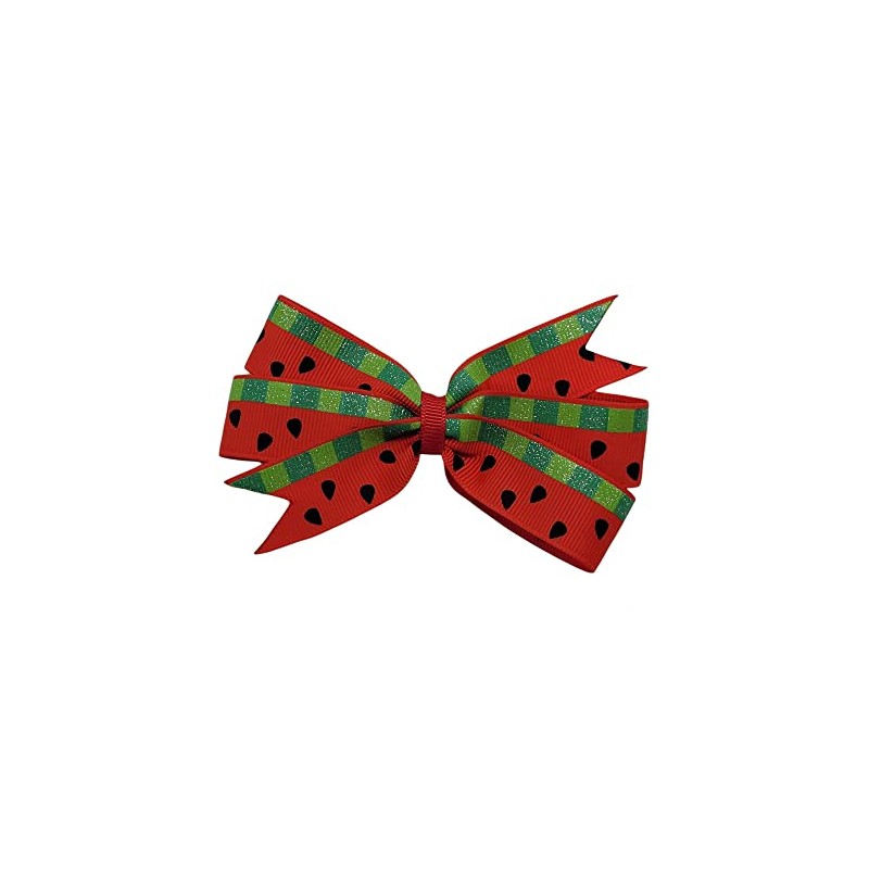 Watermelon Hair Bow (one layer alligator clip)