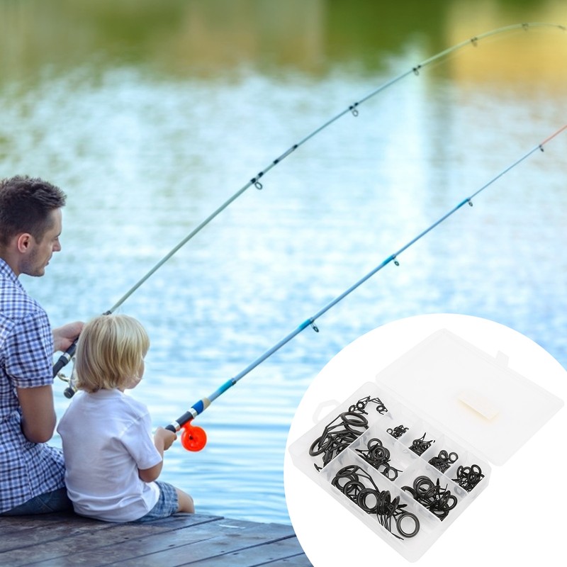 Fishing Rod Single Foot Fishing Pole Eyes Rings Repair Kit