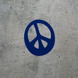 Decal Stickers Of Cool Peace Sign Peace (Navy Blue) Premium Waterproof Vinyl Decal Stickers For Laptop Phone Accessory Helmet Car Window Mug Tuber Cup Door Wall Decoration ANDSKUS076151AB070722