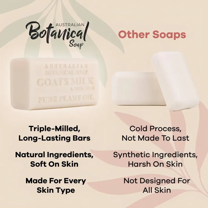 Jabón Barra Australian Botanical Soap Leche Cabra 7oz Hidratante
