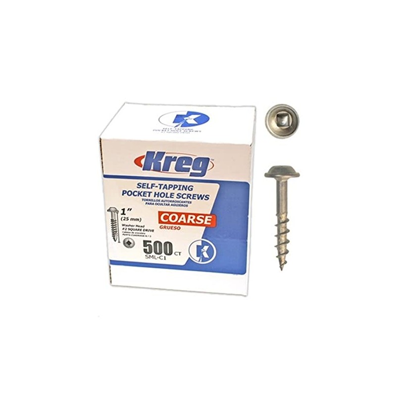 Kreg SML-C1-500 Tornillos de cabeza de arandela gruesa de 1