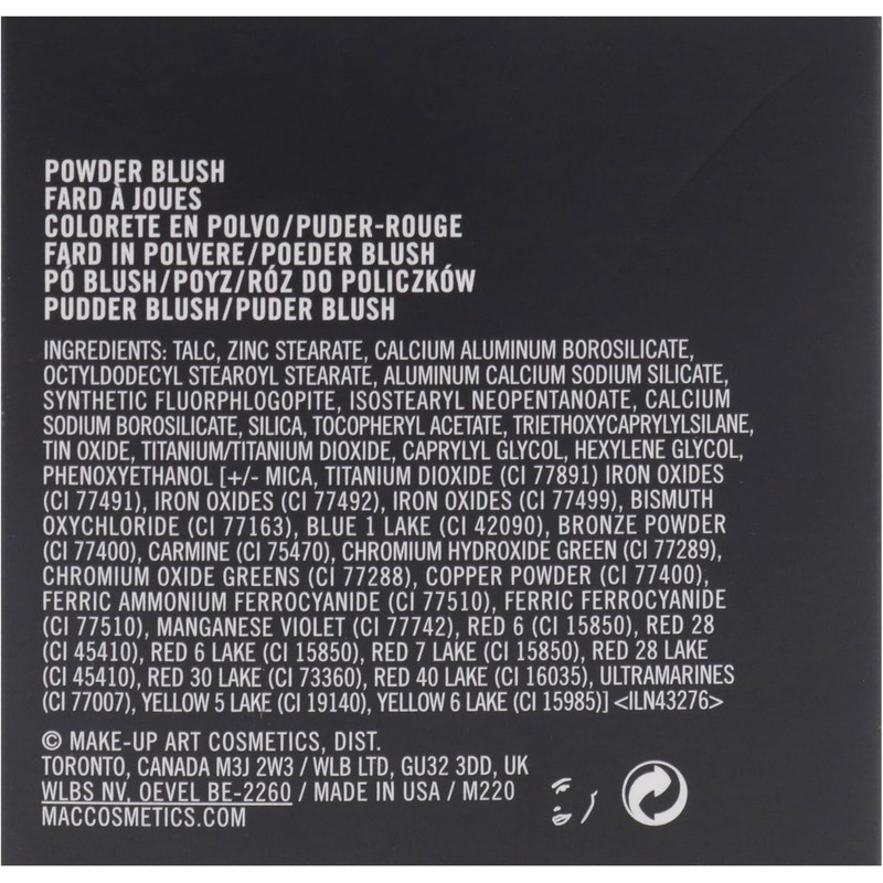MAC Blush Powder for Women, Desert Rose, 0.21 Ounce Formulated