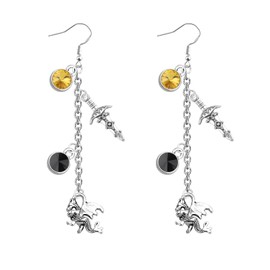 UJIMS Romantasy Reader Merch Fantasy Dragon Ridder Earrings The Empyrean Book Series Gift Literature Friend Gifts (FantasyREarrings)