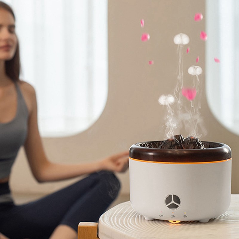 Flame Essential Oil Diffuser 500ml Aroma Diffuser Aromatherapy Diffuser Mist